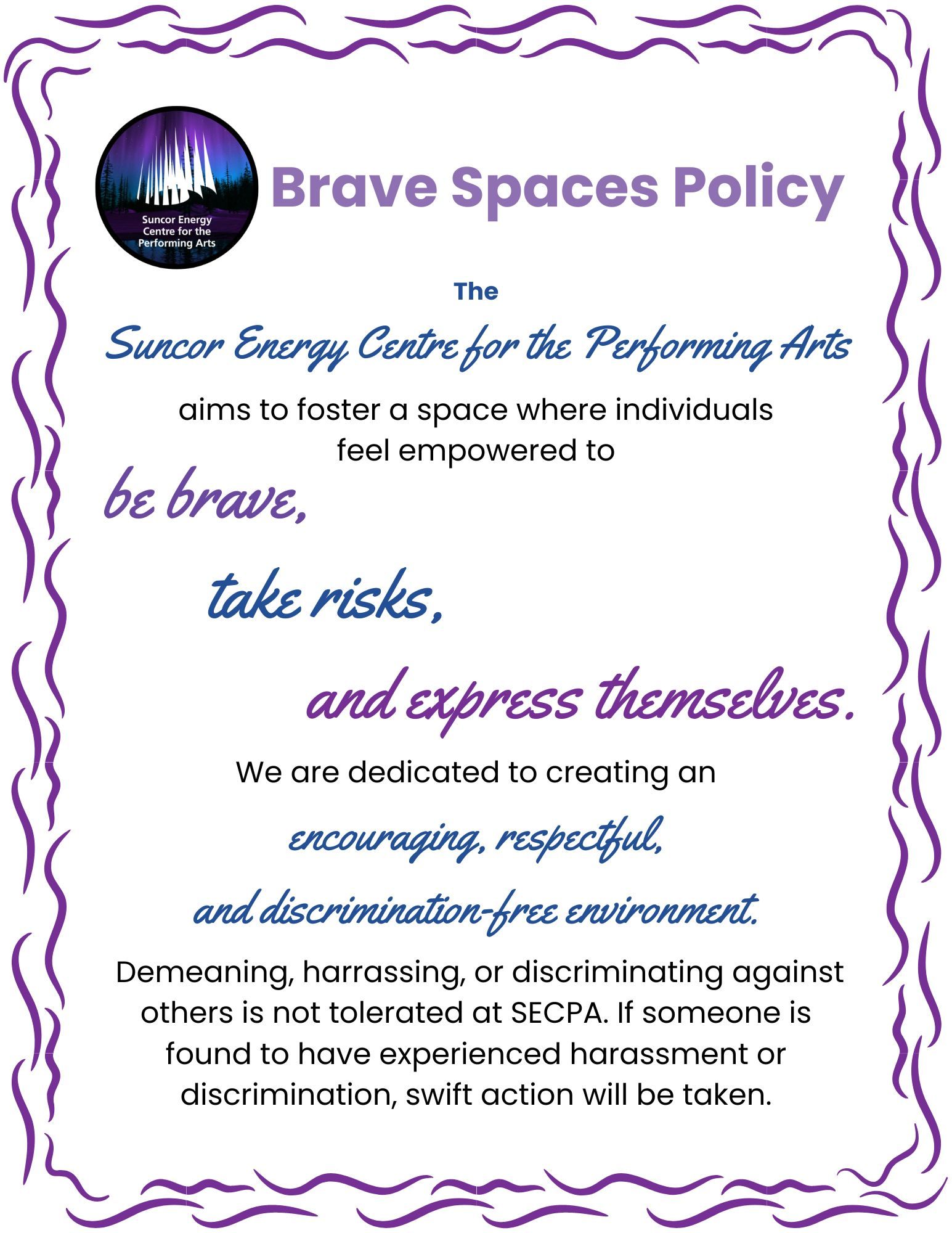 Brave Spaces Policy